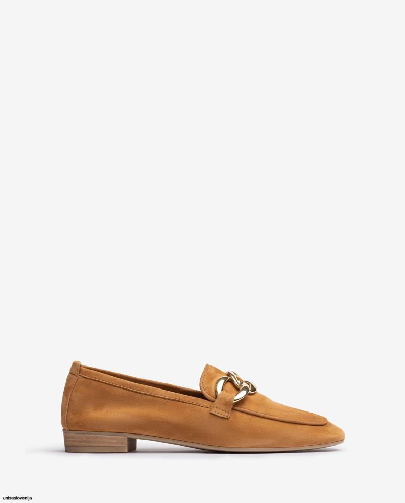 Unisa čevlje loafer z verigo ženske rjav - Unisa on Sale